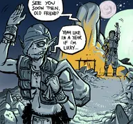 artist:scamall crossovers image new-father_john_prophet orc_stain prophet // 1194x1122 // 267KB