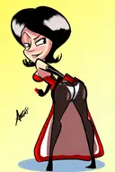 artist:atomickingboo despicable_me minions presenting scarlet_overkill // 842x1260 // 414KB