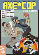 axe_cop captain_america crossovers ggf inferno_cop joseph_stalin marvel parody // 1224x1723 // 1.0MB