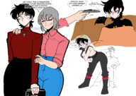 artist:batgirlsdrawfriend batgirl cassandra_cain dc kon-el martha_kent superboy // 1754x1240 // 162KB