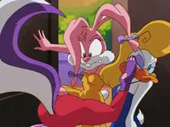 artist:mex0n babs_bunny fifi_la_fume looney_tunes parody pretty_guardian_sailor_moon shirley_mcloon tiny_toon_adventures // 1440x1080 // 251KB