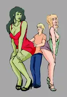 ss fantastic_four franklin_richards invisible_woman marvel she-hulk sue_storm sweet_life_of_franklin_richards // 893x1285 // 422KB
