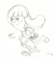 artist:robren cosplay inkling jelly_jamm mina splatoon // 775x863 // 105KB