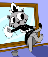 artist:terrible_the_drawfag bottomless caturday kingdom_of_cats maid molly zeigram_(colors) // 562x669 // 160KB