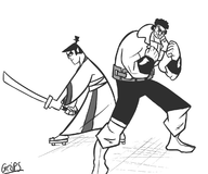 crossovers grip jack luke_cage marvel power_man samurai_jack // 1200x1000 // 258KB