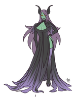 artist:mapleet disney dragonaut_the_resonance fusion garnet_maclaine maleficent // 792x1030 // 373KB