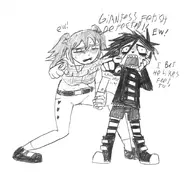 artist:tzambooni crossovers i_can't_sleep lacey lacey_games nia // 1799x1615 // 375KB