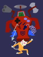 adventure_time crossovers game_boy jailbot jojo's_bizarre_adventure me-mow nintendo parody superjail warden // 695x899 // 93KB