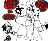 artist:rexhastala crossovers cultist-chan i_can't_sleep nia warhammer_40k // 1377x1200 // 632KB