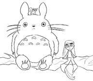 aisling crossovers my_neighbor_totoro pangur_ban the_secret_of_kells totoro // 1173x1024 // 252KB