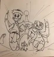 disney gizmoduck gyro_gearloose ludwig_von_drake yu-gi-oh // 1946x2048 // 721KB