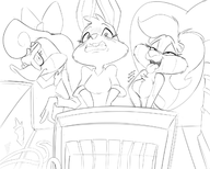 babs_bunny fifi_la_fume looney_tunes shirley_mcloon tiny_toon_adventures // 1342x1073 // 456KB