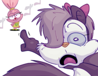 artist:cyberteee chowder_(series) crossovers fifi_la_fume looney_tunes panini parody tiny_toon_adventures // 1390x1080 // 466KB