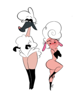 artist:herny crossovers leggy_lamb naked_sheep nude sheep_wrecked the_angry_beavers // 1042x1293 // 255KB