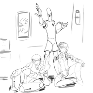 aigis artist:terrible_the_drawfag aya crossovers dc green_lantern green_lantern_the_animated_series persona scud scud_the_disposable_assassin // 1200x1200 // 401KB