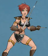 artist:sketchatron dynamite marvel mayday_parker parody red_sonja spider-girl // 876x1021 // 572KB