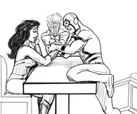 blue_beetle booster_gold dc diana_prince michael_carter ted_kord wonder_woman // 432x360 // 68KB