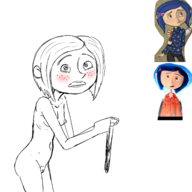 artist:smeet coraline coraline_jones // 1600x1600 // 872KB