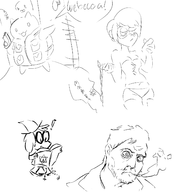 a_witch_named_koko artist:terrible_the_drawfag bravest_warriors catbug chris_redfield cosplay dc gravity_falls hellblazer john_constantine koko parody resident_evil tambry // 1500x1500 // 358KB