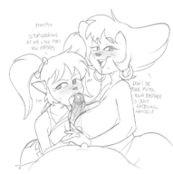 artist:dbaru caturday disney fellatio goof_troop incest peg_pete pistol_pete pj_pete titfuck topless // 1344x1350 // 559KB