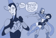 crossovers dr._mrs._the_monarch masters_of_the_universe mr._colympus_2021 parody skeletor the_monarch venture_bros // 1396x956 // 175KB