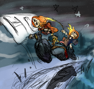 colors_by_anonymous ghost_rider marvel papyrus parody sans undertale // 994x939 // 1.5MB