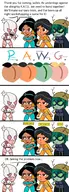 adventure_time aladdin alex_vasquez comics crossovers disney gwenpool huntress_wizard marvel ms._co_2025 princess_jasmine totally_spies // 1400x3900 // 2.4MB