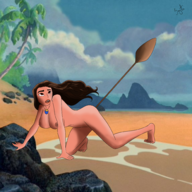 artist:sagittaman disney moana moana_waialiki nude // 2000x2000 // 2.2MB