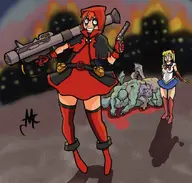 crossovers deadpool lolipool marvel mc pretty_guardian_sailor_moon sailor_moon // 845x804 // 248KB