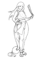 artist:hawkgirl cosplay elektra fatal_fury king_of_fighters mai_shiranui marvel snk // 800x1132 // 212KB