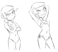 artist:terrible_the_drawfag ben_10 gwen_tennyson // 567x511 // 44KB