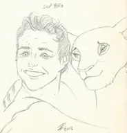 artist:robren disney eddie_redmayne nala the_lion_king // 1123x1174 // 227KB