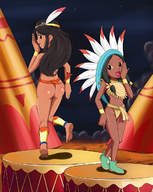 artist:pepipopo crossovers disney mysterious_cities_of_gold peter_pan_(series) tiger_lily zia // 995x1250 // 815KB