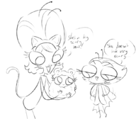 artist:arty-platypi bella_pesky frieda_pesky maggie_pesky the_buzz_on_maggie // 1031x904 // 192KB