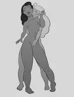 artist:pechi disney fingering lifeguard lilo_and_stitch nani_pelekai nude // 2550x3300 // 444KB