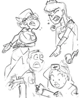 coc artist:hagfish audrey_page comics golden_girl quizmaster sarah_sterling silver_queen the_developing_adventures_of_golden_girl // 654x800 // 192KB