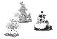 artist:baryl gateaux grup mighty_magiswords morbidia skullivan witchy_simone // 1050x711 // 277KB