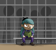 artist:strawcomics cosplay dc hilda hilda_(series) joker // 749x667 // 218KB