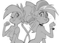 artist:dbaru catgirl mighty_magiswords nude vambre_warrior witchy_simone // 1600x1185 // 689KB