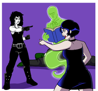 anonymous crossovers dc death death_of_the_endless do_the_evolution pearl_jam sandman // 1970x1825 // 641KB