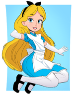 alice alice_in_wonderland artist:rukisan disney // 1300x1610 // 471KB