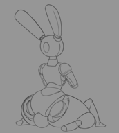 artist:thekingofsorrow pretty_blood rabbot wip // 862x962 // 162KB