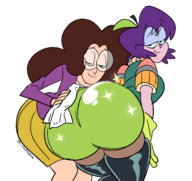 artist:liefeldianabomination ass_grab clarence crossovers melanie_baker miss_quantum ok_ko!_let's_be_heroes // 1500x1416 // 338KB