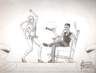 arcane artist:sunny_sidde_down jinx league_of_legends parody silco the_simpsons // 2481x1882 // 3.3MB