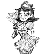 artist:aweopalta blenderstein! maid sydney_the_delivery_girl // 1000x1000 // 439KB