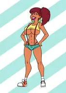 artist:morganagod body_bags colors_by_anonymous cosplay dark_horse misty panda_delgado pokemon // 992x1402 // 273KB