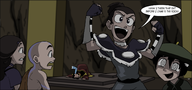 aang artist:ics avatar:_the_last_airbender black_dynamite katara ozai parody sokka toph_beifong // 1500x700 // 346KB