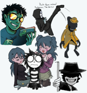 artist:niaceyanon crossovers davith247 i_can't_sleep lacey lacey_games nebula_&_quasar nia pontiac_robotics_archive the_dentist zeno // 1113x1196 // 707KB