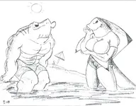 artist:ns bludgeon crossovers iara_dos_santos marvel shark-girl teenage_mutant_ninja_turtles x-men // 1631x1276 // 394KB