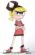 fusion helga_pataki hey_arnold mandy the_grim_adventures_of_billy_&_mandy valentine_(artist) // 647x1000 // 120KB
